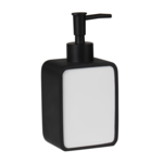 Dozownik mydła Classy 8 x 6 x 17 cm biało-czarny