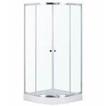 Kabina natryskowa ARIANA z brodzikiem 80 chrom Kerra