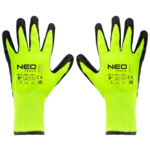 Rękawice robocze ocieplane nylon powlekany lateksem 8