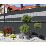 Taśma ogrodzeniowa 19 cm x 35 mb zielona 20 klipsów