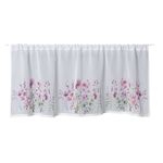 Firanka zazdrostka Tola 45 x 140 cm kwiatki biały