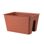 Donica balustradowa Sahara 27 cm terakota czerwony