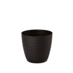 Osłonka Sahara Petit okrągła z podstawką 17 cm czarny