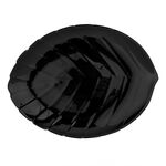 Półmisek Nocturn liść 23 x 17 cm czarny