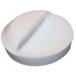 Korek syfonu zlewu biały