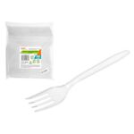Widelce Simple Solution wielokrotnego użytku 100 sztuk transparentny