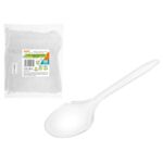 Łyżki Simple Solution wielokrotnego użytku 100 sztuk transparentny