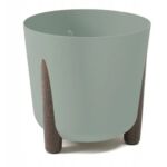 Donica okrągła Frida Recycled 21 cm szaro-zielony