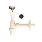 Syfon umywalkowy z sitkiem metalowym butelkowy, odpływ fi32,XLEO