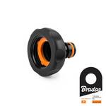 Przyłącze na kran GW1" BLACK LINE SOFT Bradas