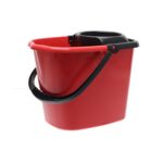 Wiadro z wyciskaczem Basic 12 l czerwony