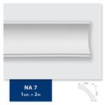 Listwa przysufitowa dekoracyjna 200 x 8,4 cm biały