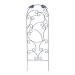 Podpora ogrodowa do roślin PTAKI 118 x 42 cm czarna