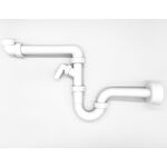 Syfon umywalkowy 32 mm bez spustu butelkowy oszczędzający miejsce