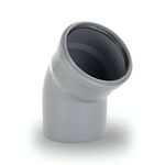 Kolano kanalizacyjne fi 110/45 popiel