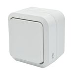 Łącznik 2-biegunowy aqua pro IP55 biały