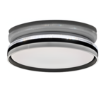 Plafon LED Barbara okrągły 72W 8000 lm z pilotem czarno-biały GOLDLUX