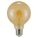 Żarówka dekoracyjna Vintage LED Filament Amber G95 E27 WW 2000 K 320 lm Sanico