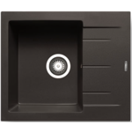 Zlewozmywak TILOS 1B1D 59 x 50 cm czarny mat Maidsink