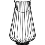 Lampion Lagos metalowy 27,5 x 45,5 x 58 cm czarny