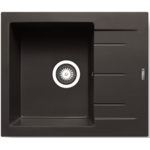 Zlewozmywak TILOS 1B1D 59 x 50 cm czarny Maidsink