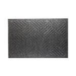 Wycieraczka materiałowa 60 x 90 cm szaro-brązowy