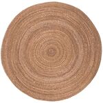 Dywan okrągły Wicker naturalny okrągły 120 cm brązowy