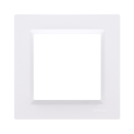 Ramka 1-krotna SIMON10 uniwersalna poziom i pion biała