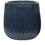 Donica ceramiczna Ondas M 18 cm granatowy