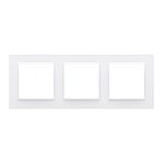 Ramka 3-krotna SIMON10 uniwersalna poziom i pion biała