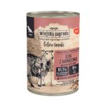 Karma mokra dla psa dzik z jagnięciną 400 g Wiejska Zagroda
