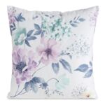 Poszewka dekoracyjna Mink 45 x 45 cm niebiesko-fioletowe kwiaty wielokolorowy