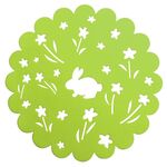 Podkładka Bunny filcowa okrągła 38 cm zielony