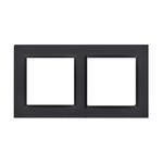 Ramka podwójna czarna SIMON10