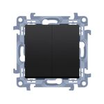 Łącznik podwójny czarny ŁP-2 SIMON10