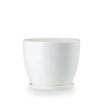 Doniczka klasik 5 biały połysk 24 x 19 cm