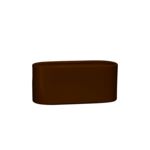 Osłonka ceramiczna ogródek storczyk 32 x 16,5 cm brąz połysk symbol 649