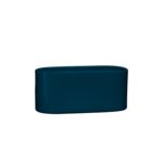Osłonka ceramiczna ogródek storczyk 32 x 16,5 cm antracyt połysk symbol 649