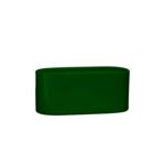 Osłonka ceramiczna ogródek storczyk 40 x 16,5 cm zielony połysk symbol 650