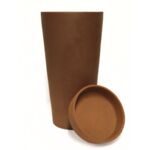 Doniczka ceramiczna mrozoodporna Palma 26 x 30 cm terakota