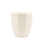 Doniczka ceramiczna z podstawką dwunastokąt 15 x 16 cm czarny mat symbol 1050