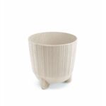 Doniczka Ryfo N Eco Wood 17 cm biały