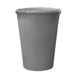 Doniczka ceramiczna z podstawką palma (palmowa) szary 29 cm