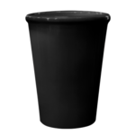 Doniczka ceramiczna z podstawką palma (palmowa) czarny 24 cm