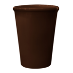 Doniczka ceramiczna z podstawką palma (palmowa) brąz 29 cm