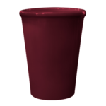 Doniczka ceramiczna z podstawką palma (palmowa) bordowy 20 cm