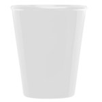 Doniczka ceramiczna z podstawką irma biały (odcień szary) 26 x 22 cm