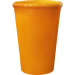 Doniczka ceramiczna z podstawką palma (palmowa) pomarańczowy 20 cm