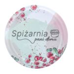 Komplet 10 zakrętek Spizarnia pani domu z napisem 8,2 cm 6 zaczepów