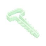 Uchwyt wciskany płaski  6 x 12 - 100 sztuk szary AKS Zielonka